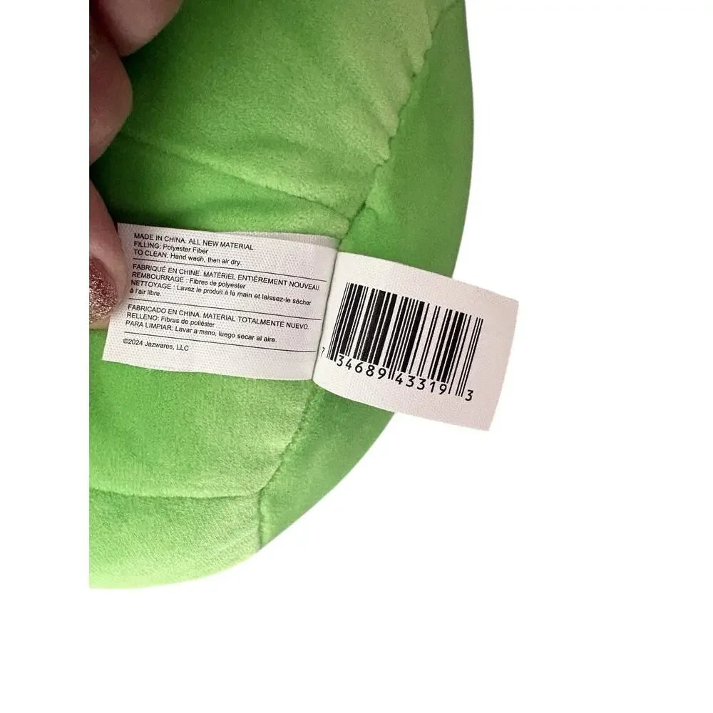 SQUISHMALLOWS 8” Green FINN Slug Space Alien Jazwares